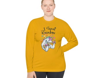 I Sweat Rainbows Unisexe Tee léger à manches longues