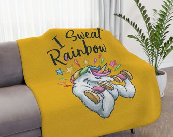 I Sweat Rainbows — Couverture Sherpa Tan