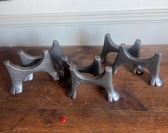 Traditional Pair Cast iron feet for old reclaimed radiators Old style Vintage
