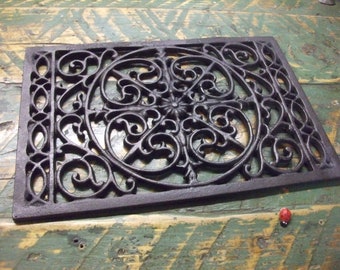 Ornate cast iron air vent air brick grille - cover -  repair