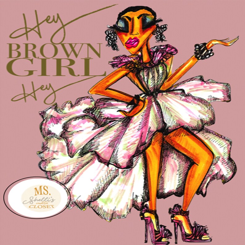 Hey Brown Girl Note Cards