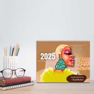 A Journey Within: African American Wall Calendar (Regular Sized), Melanin Girl Calendar, 2025 African American Calendar