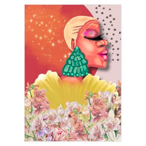 Beau et audacieux lot de 5 cartes de voeux pour la fête des mères afro-américaines