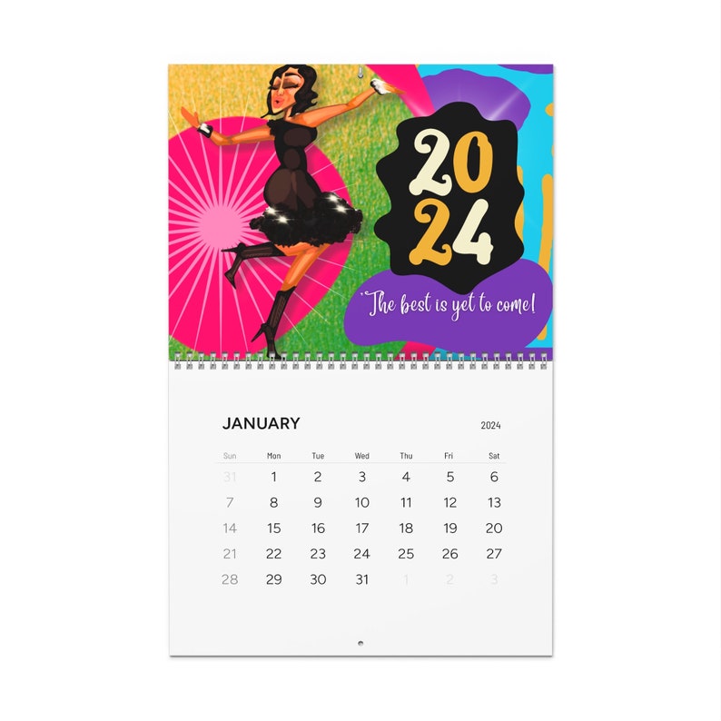 Black Girls My Season is NOW 2024 African American Art Wall Calendar Etsy