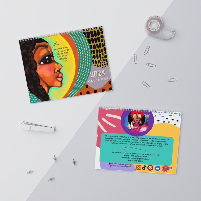 Black Girls My Season is NOW 2024 African American Art Wall Calendar Etsy