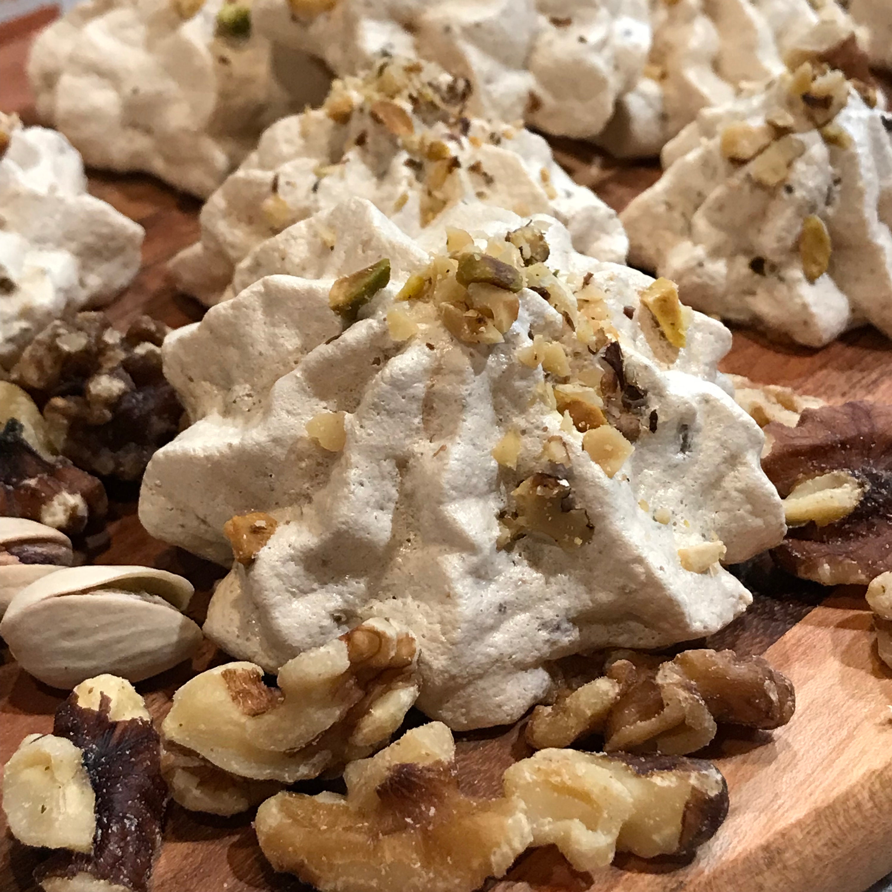 Meringue cookies with walnuts pistachios almonds or Etsy