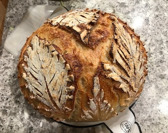 Rosmarin-Sauerteigbrotlaib: 3-Tage fermentiert