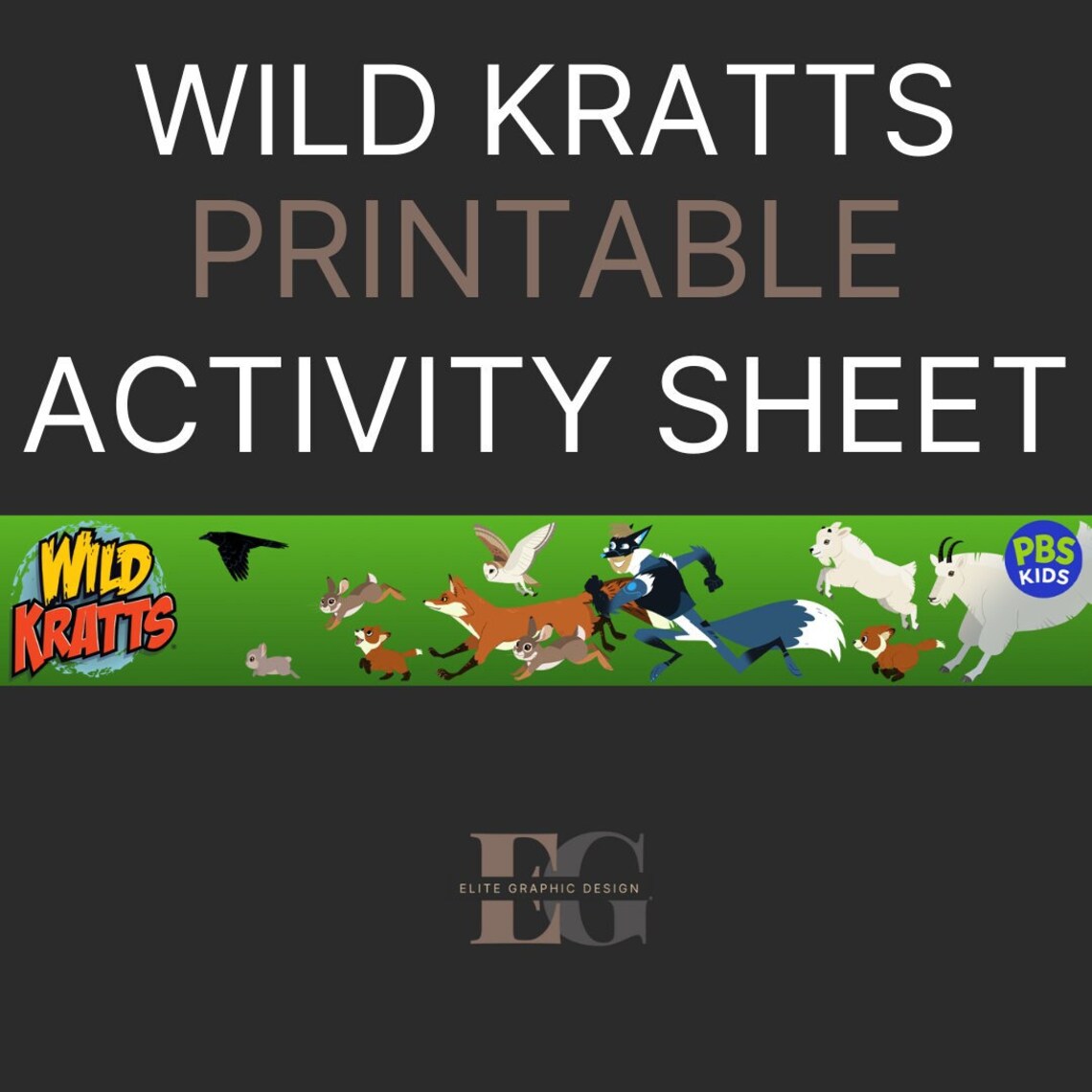 Wild Kratts Printable Activity Sheets - Etsy