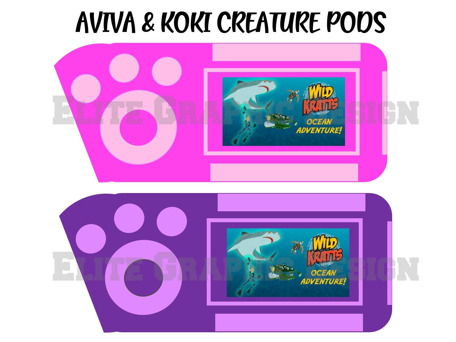 Printable Play Set Wild Kratts Ocean Animals EDITION - Etsy Canada