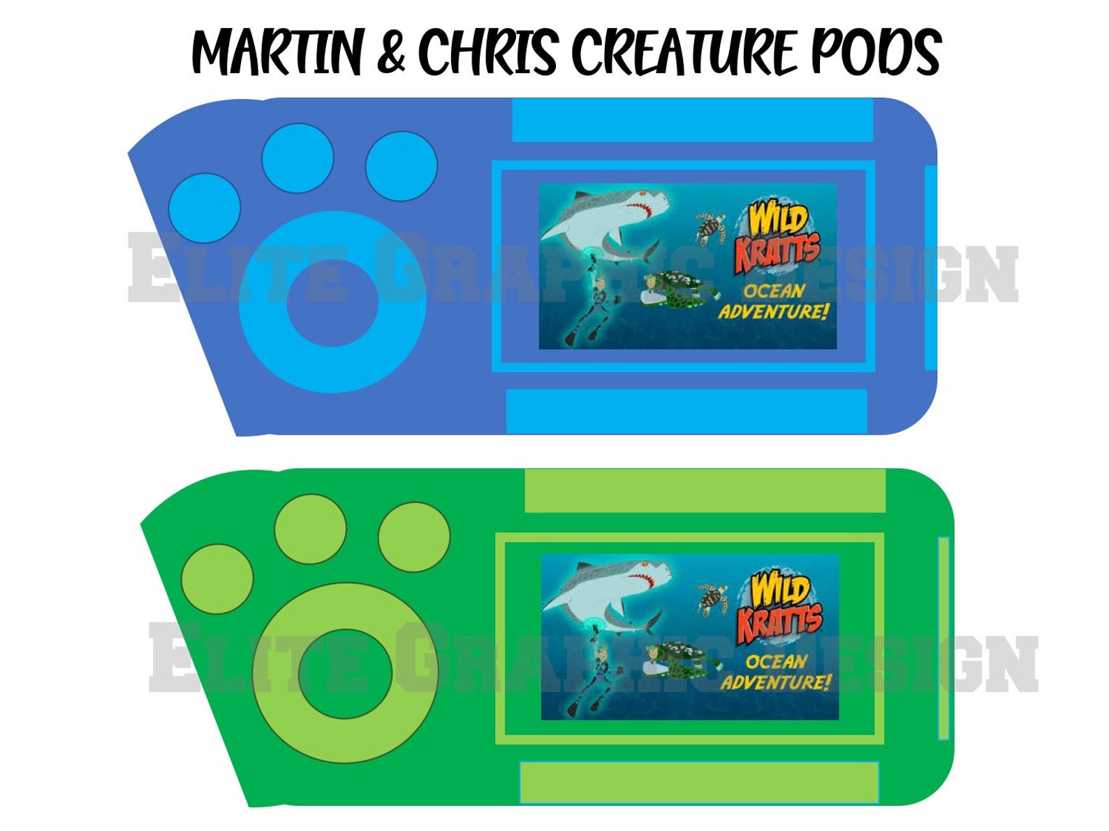 Buy Printable Play Set Wild Kratts Ocean Animals EDITION Online in