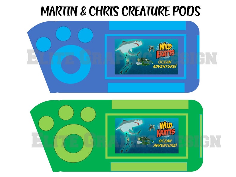 Printable Play Set Wild Kratts Ocean Animals EDITION - Etsy