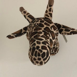 Giraffe Faux Taxidermy Fabric Wall Mounted Animal Head - Etsy UK