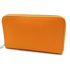 franartPiel - Cartera de cremallera para mujer 16cm modelo grande con billetera, monedero y tarjetero hecho en Piel Ubrique - Alta Calidad