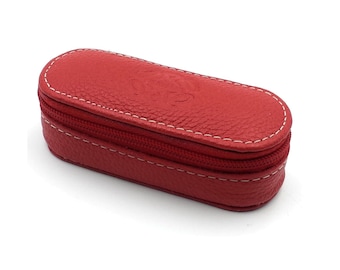 franartPiel - Case, Lipstick Case with Mirror and Zipper Closure - High Quality Leather - Handmade in Ubrique Leather