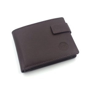 franartPiel - Men's Wallet with Billfold, Card Holder and Coin Purse (Loop Closure) Handmade Leather Ubrique - High Quality Leather