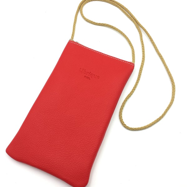 franartPiel – Tasche, Handyhülle mit Seil, handgefertigt aus Ubrique-Leder – hohe Qualität