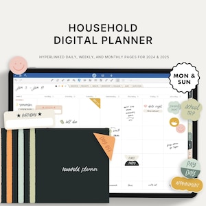 Huishoudelijke digitale planner | iPad, Samsung, GoodNotes, Notability, Noteshelf