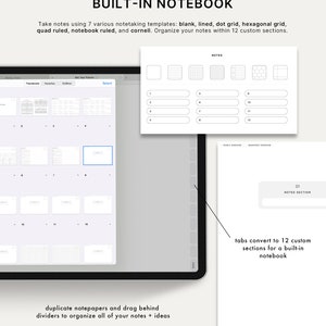 2024 Cyberry Light Mode Digital Planner Portrait, Apple Calendar & Reminders Integration image 6