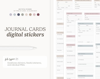 Word Labels Stickers (Digital Download) | Minimal, Aesthetic, Icons, Planning