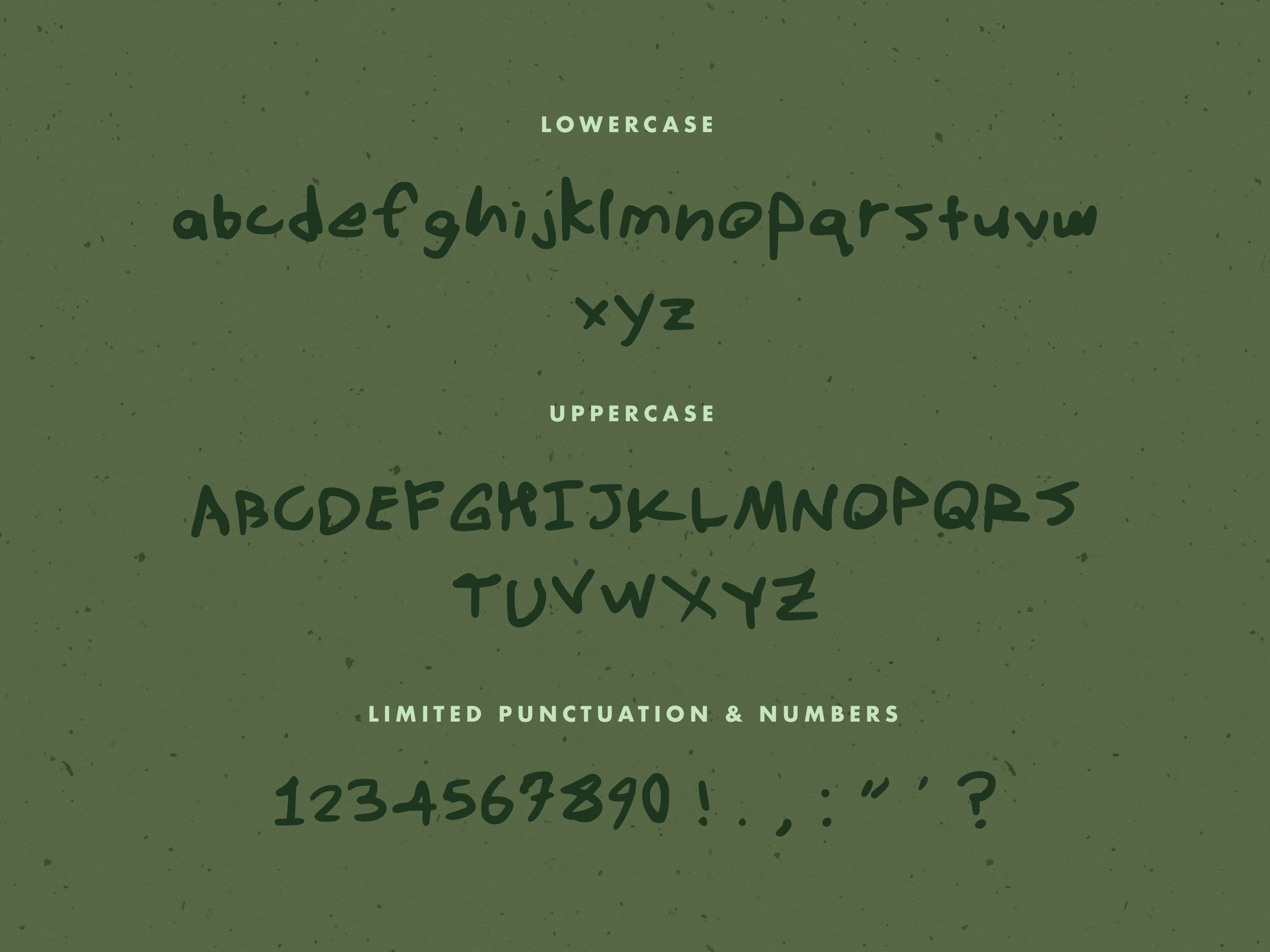 Hunter Handwritten Hunter - A Handwritten Font, Messy Font Typeface / TTF & OTF - Etsy