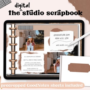 Digital Scrapbook, Photo Album, Memory Keeper, Picture Album || The Studio Scrapbook by KDigitalStudio || GoodNotes 5, Notability, etc.