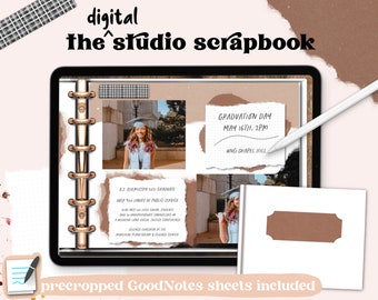 Digital Scrapbook, Photo Album, Memory Keeper, Picture Album || The Studio Scrapbook by KDigitalStudio || GoodNotes 5, Notability, etc.