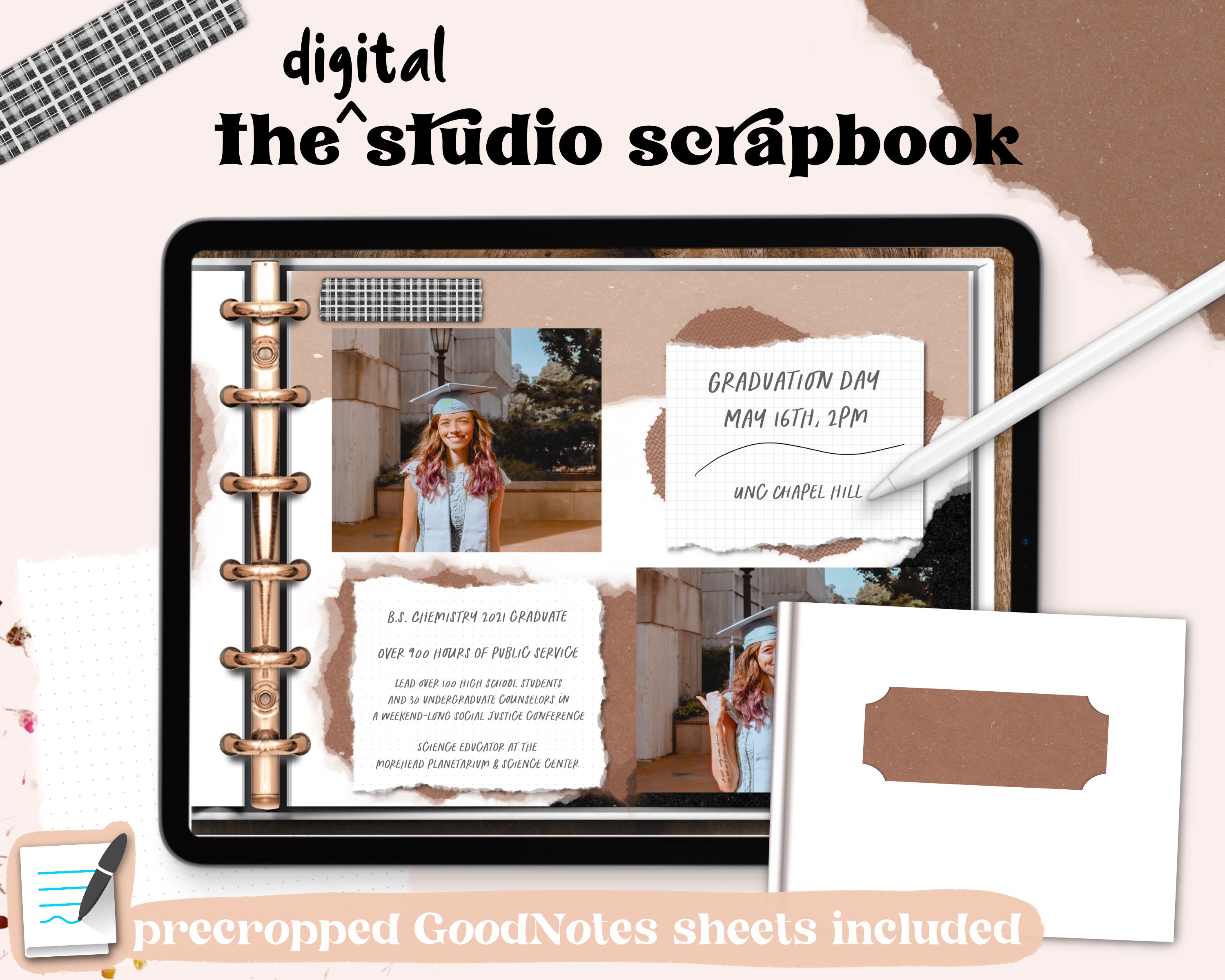 Digital Scrapbook, Photo Album, Memory Keeper, Picture Album the Studio  Scrapbook by Kdigitalstudio Goodnotes 5, Notability, Etc. 