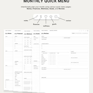 2024 Cyberry Light Mode Digital Planner Portrait, Apple Calendar & Reminders Integration image 4