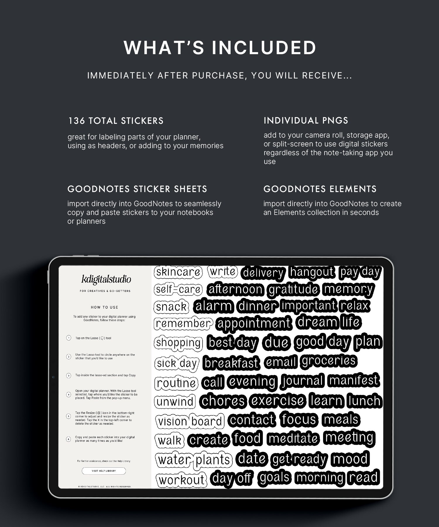 Offset Labels Digital Stickers | Functional Digital Planning Stickers ...
