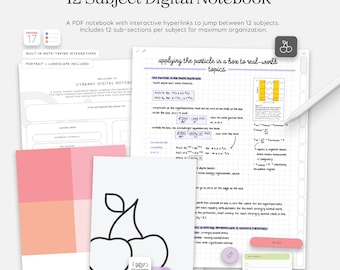 Cyberry Digital Notebook in Light Mode, Apple Note-Taking Integration