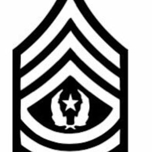 Command Sergeant Major Rank Insignia Vinyl Decal/Sticker | Etsy