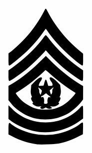Command Sergeant Major Rank Insignia Vinyl Decal/Sticker | Etsy