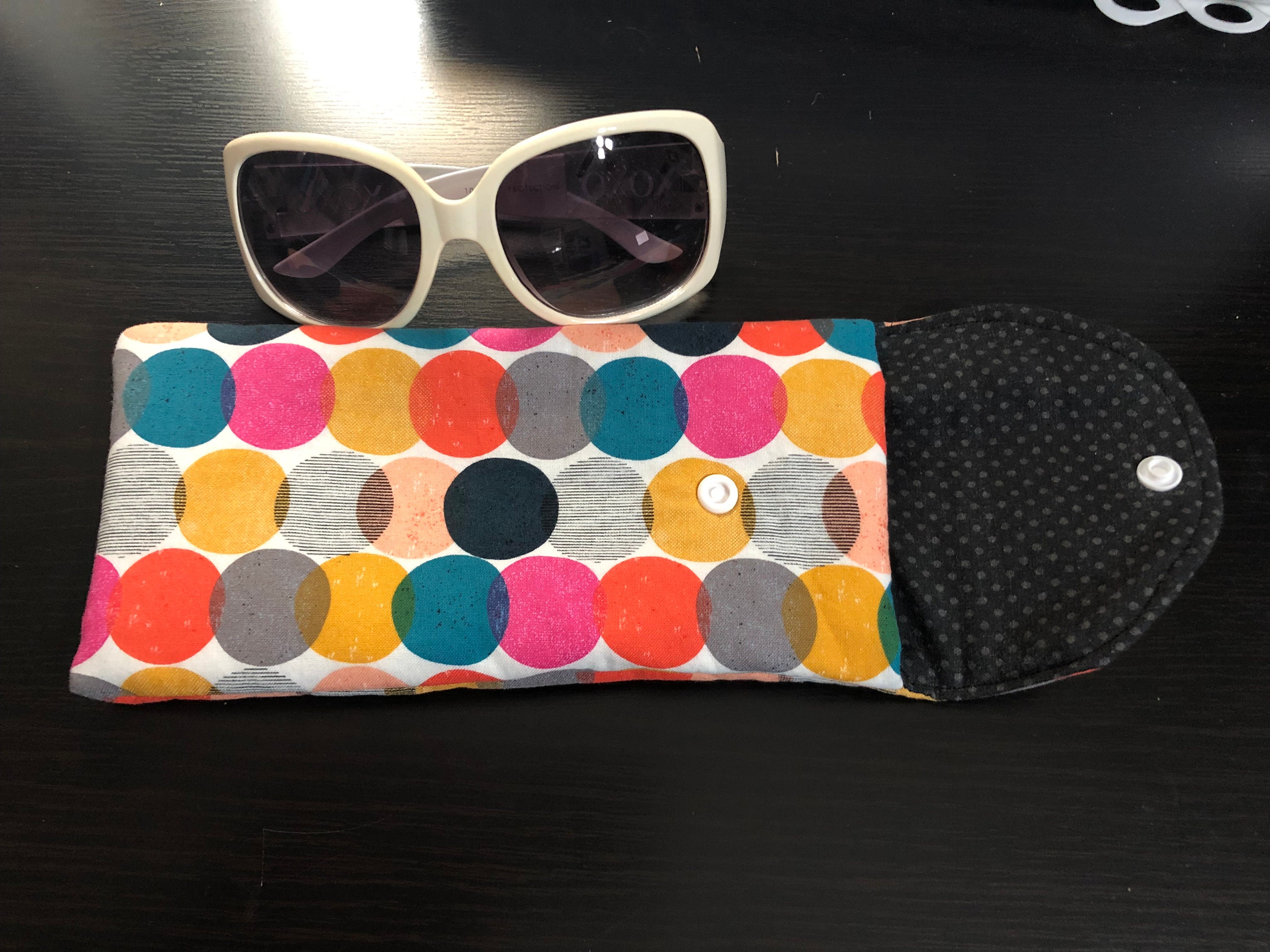 Multi dot sunglass case | Etsy