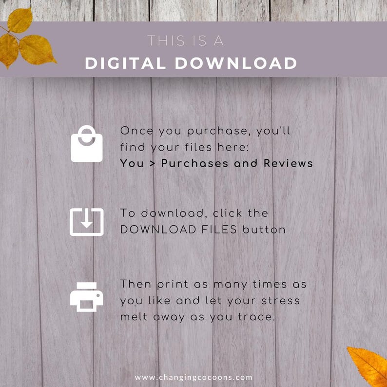 Leaf Pattern Coloring Pages, Calming Art, Relaxation (PDF Download ...