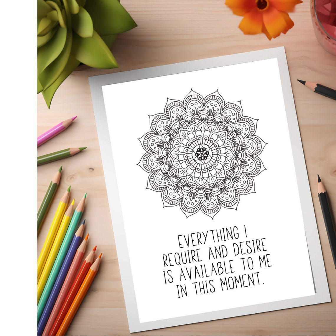 12 Gratitude Mandala Colouring Pages I Instant Download I - Etsy Australia