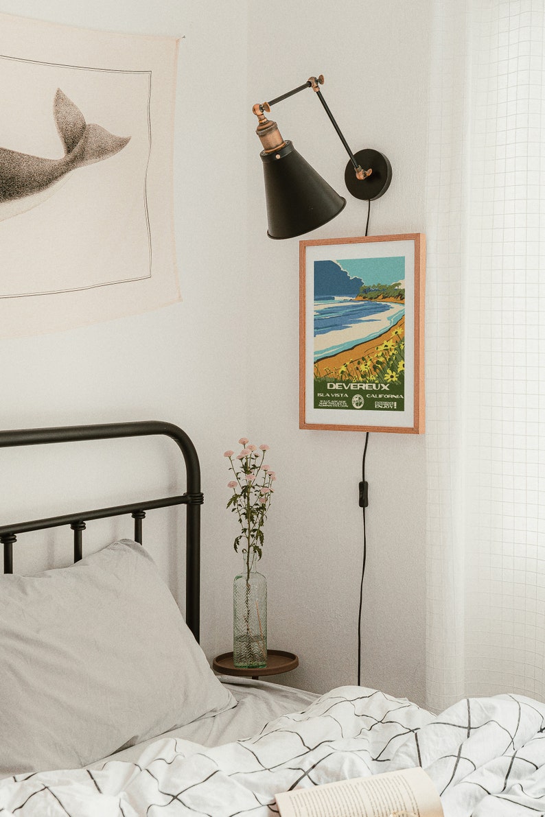 Devereux Surf Poster | Isla Vista California | Vintage National Parks Style Art Print image 7