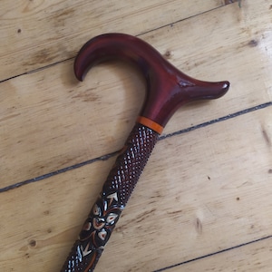 Walking Cane for women and men Walking cane stick Hand carved walking stick Wood Walking cane Hand carved cane classic cane carved wood