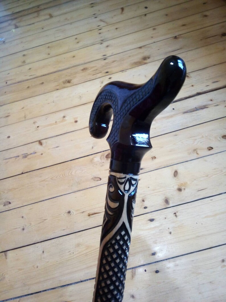 Wood Walking Cane Hand Carved Walking Sticks Cane Gift Luxury Etsy