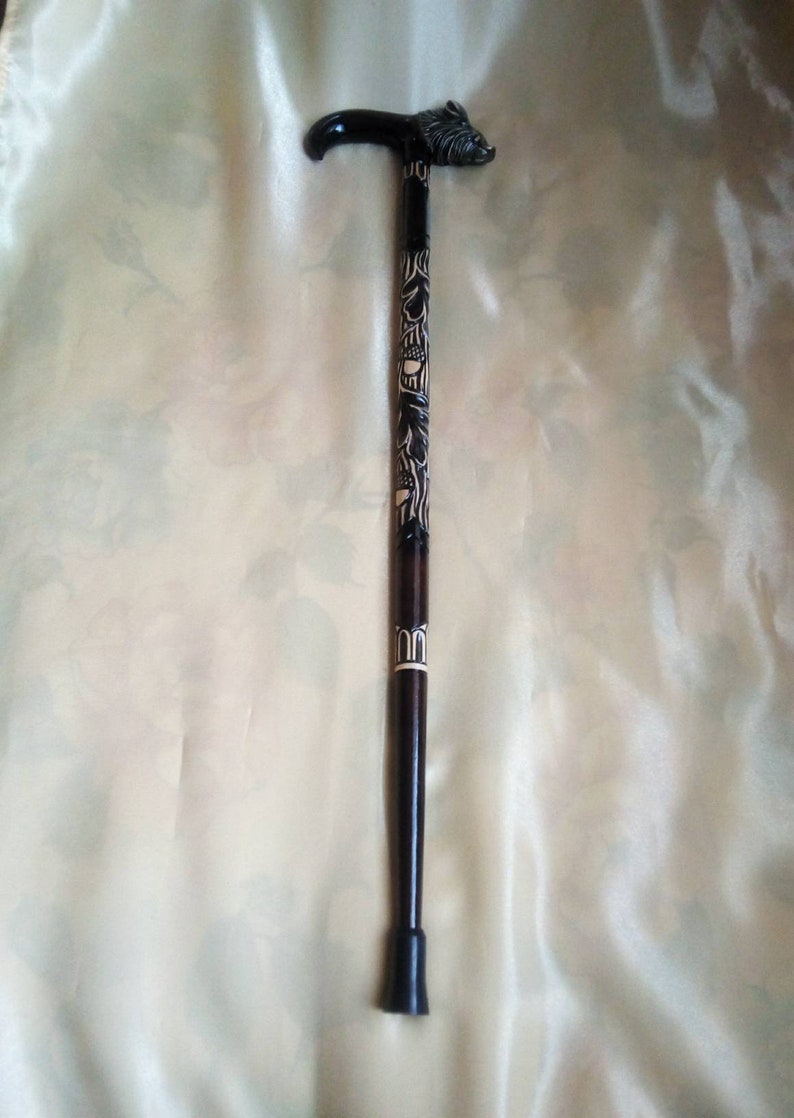 Cane wild Boar High Quality Wooden Cane Wooden Etsy