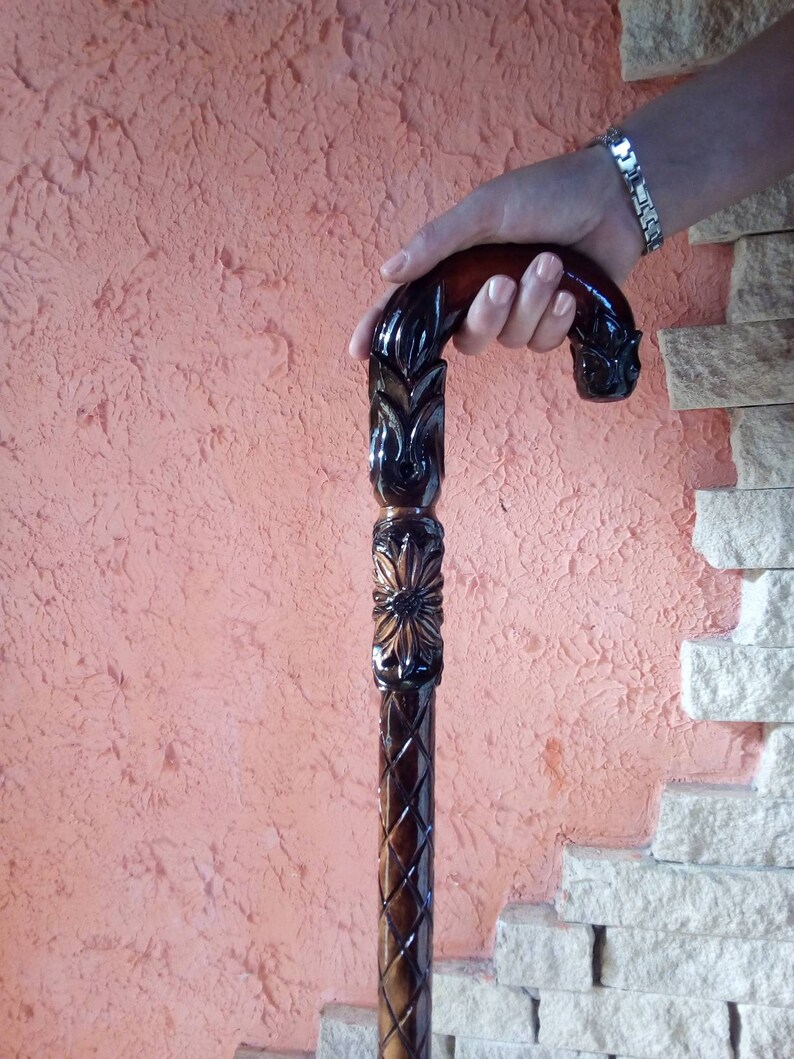 Walking Cane for Women Walking Cane Stick Hand Carved Walking Etsy
