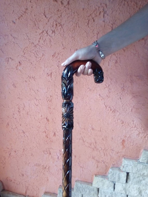 Walking Cane for Women Walking Cane Stick Hand Carved Walking Etsy