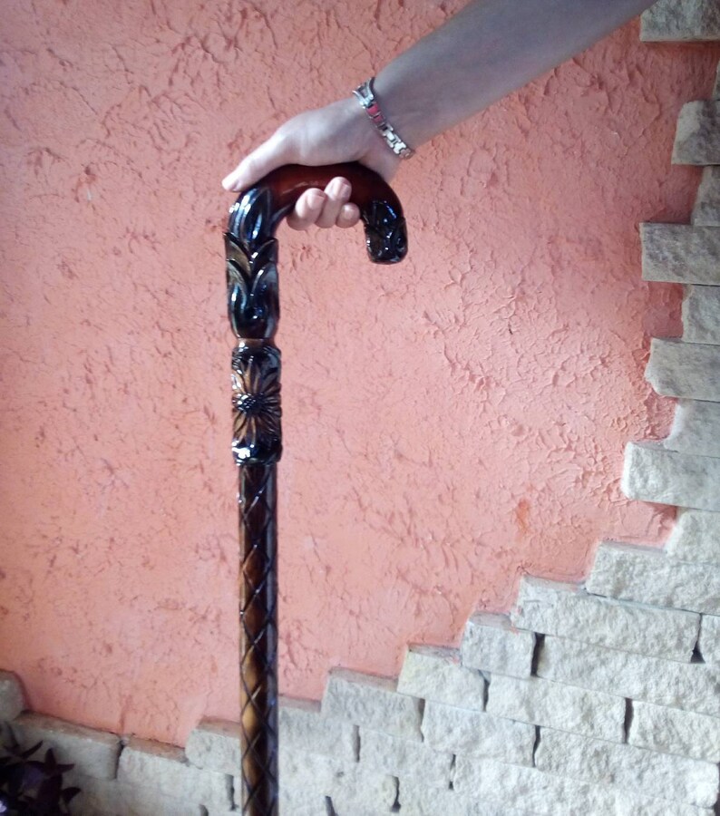 Walking Cane for Women Walking Cane Stick Hand Carved Walking Etsy