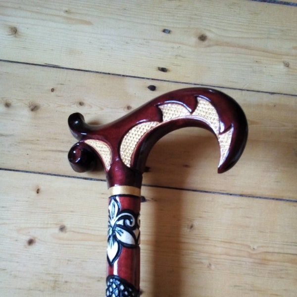 Womens walking cane Walking cane for women Walking cane stick Cane Walking stick for women Cane gift for mother