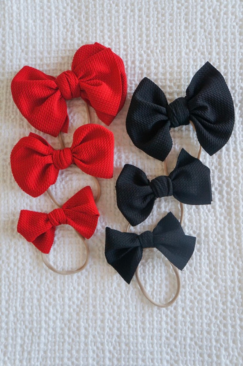 Big Bow Stretch Headwrap Headband Nylon Hot Pink Headwrap