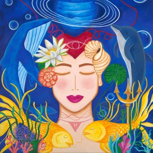 Spiritual Muse Pisces, Print