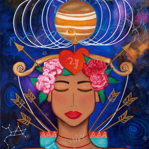 Spirituelle Muse Schütze Druck