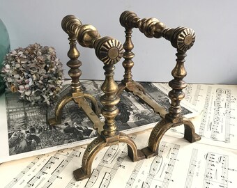 Fireplace Dog Irons Etsy