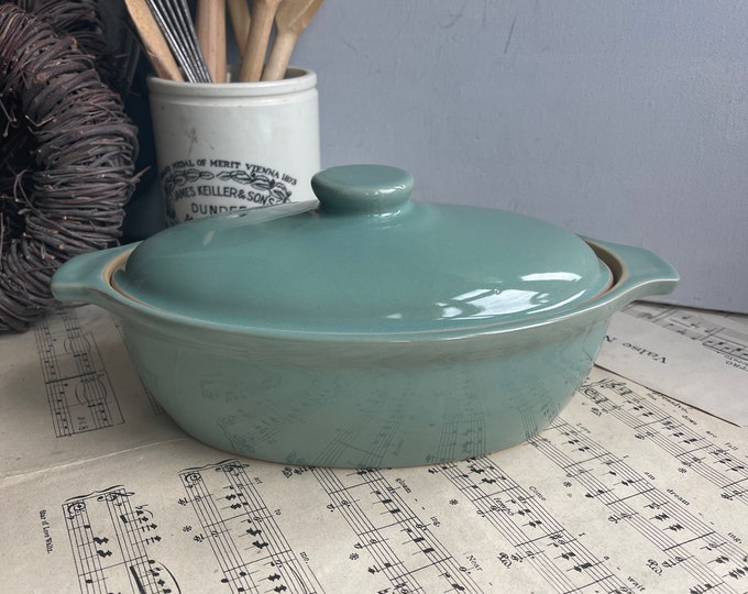 Vintage Denby Stoneware Casserole Dish. Manor Green. Mid Century Etsy