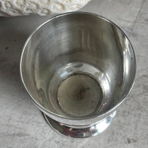 Vintage Silver Plated Egg Cup. Falstaff silver plate. Breakfast Table. Downtown Abbey. image 4