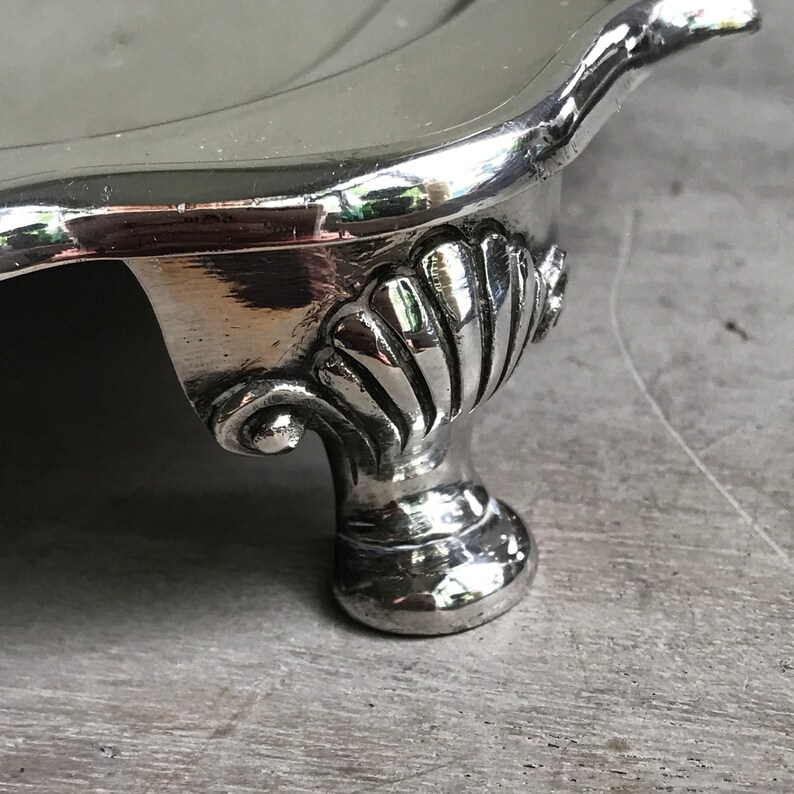 Vintage Silver Plated Tray Walker and Hall Square Etsy UK